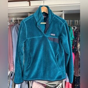 Patagonia Teal Fleece Pullover